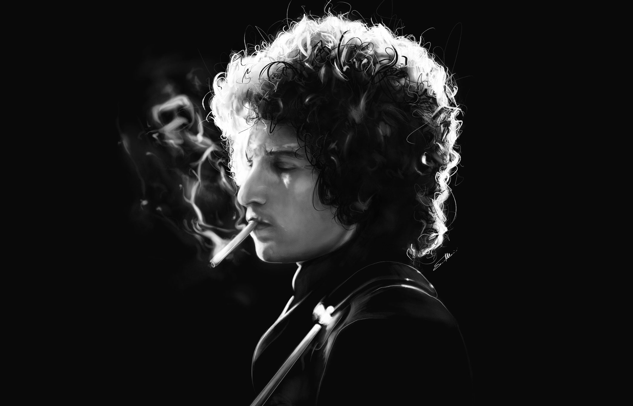 Digital Art - Bob Dylan